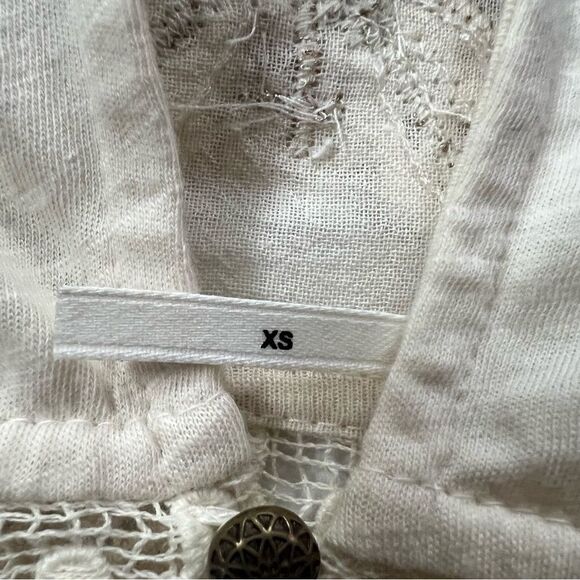 - Anthropologie Jenna romantic lace embroidered top XS - Picture 9 of 11